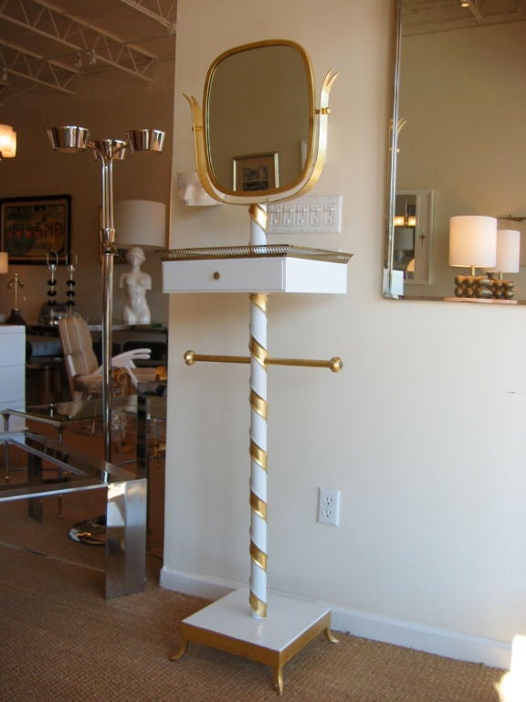 valet stand with mirror