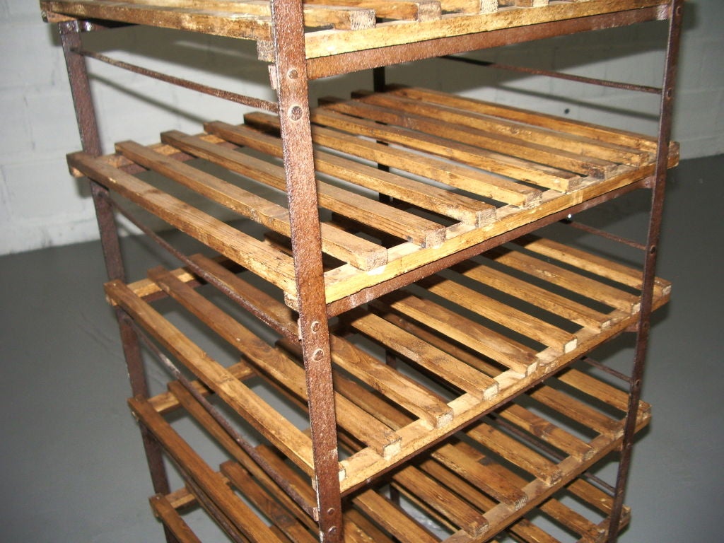 Wood and metal Shelf Stand