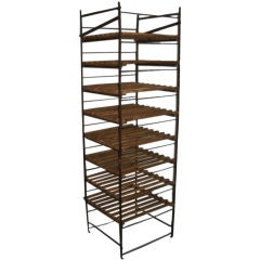 Wood and metal Shelf Stand