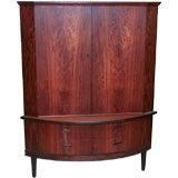 Vintage Rosewood Corner Cupboard