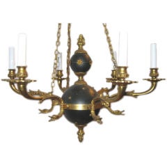 Antique 1920's French Empire Six Arm Chandelier