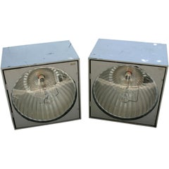 Industrial Light End Tables