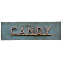 Bold Painted "Candy" Sign