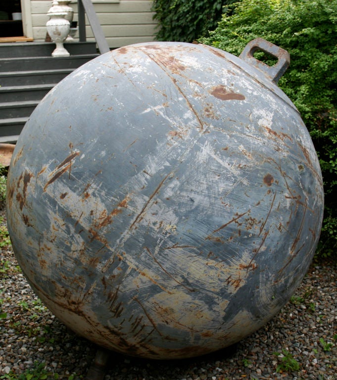American Immense Iron Harbor Bouy For Sale