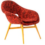 czech mid-century lounge chair