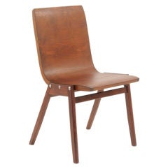 mid-century bent-plywood chair designed by roland rainer