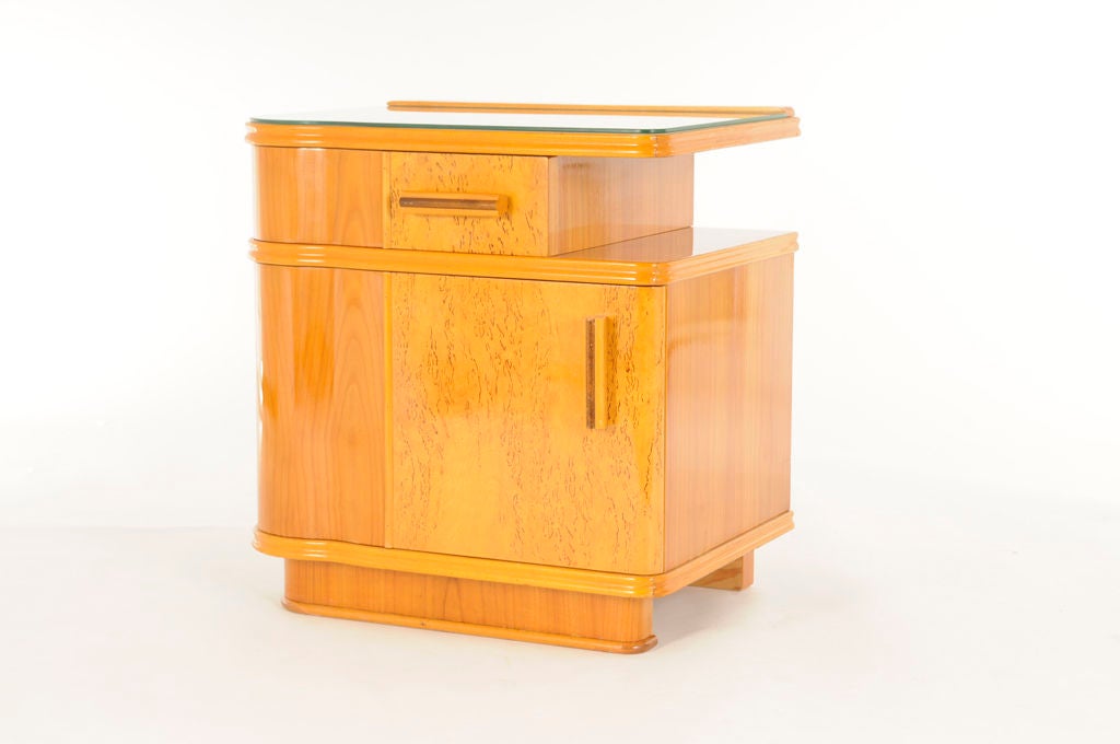 czech deco night - side tables (pair), priced individually