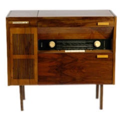 Vintage czech mid-century radio - turntable