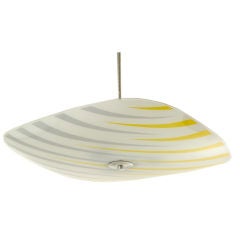 czech mid-century pendant lamp