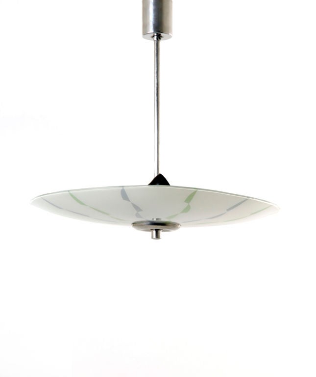 czech mid-century pendant lamp