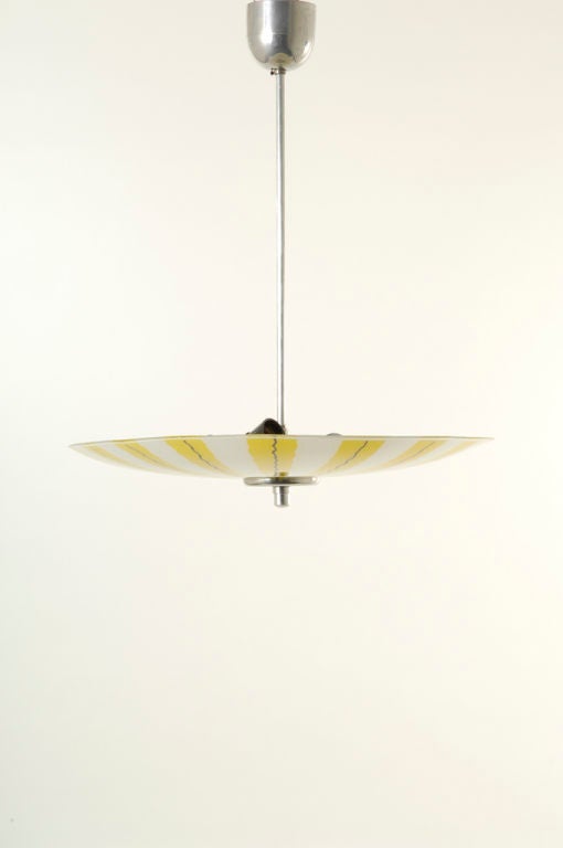 czech mid-century pendant lamp