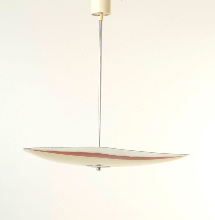 czech mid-century pendant lamp
