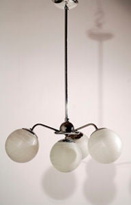 czech mid-century pendant lamp