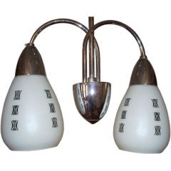 czech mid-century pendant lamp