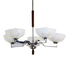 czech mid-century pendant lamp