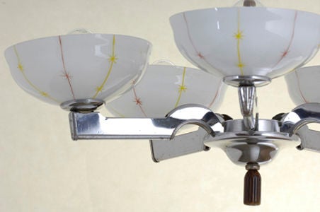 czech mid-century pendant lamp