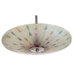 czech mid-century pendant lamp