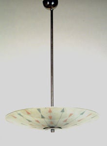czech mid-century pendant lamp