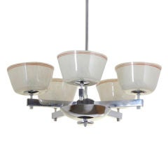 czech mid-century pendant lamp
