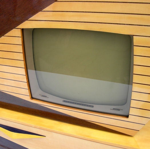 Lacquered Important Kuba Komet Television Console