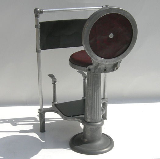 Mid-20th Century Billiard Hall Shoe Shine Chair