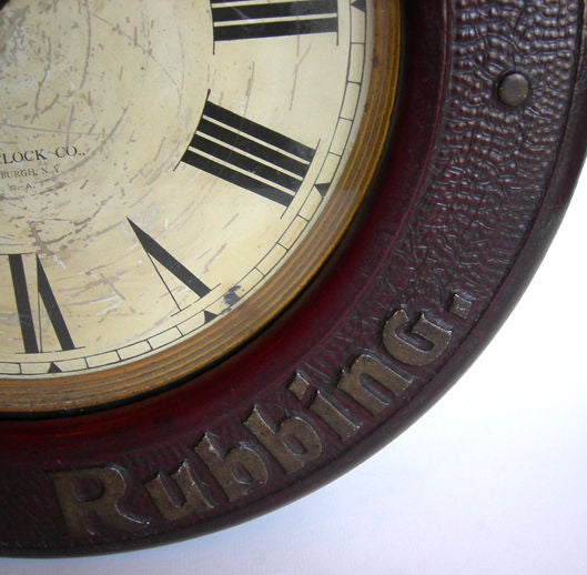 Glass Venus Soap Advertising Wall Clock by Baird Clocks
