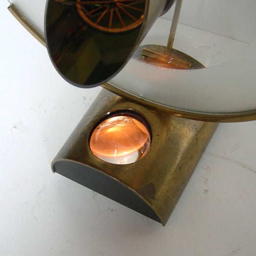 20th Century Exceptional Mystery Clock by Jerome Simon