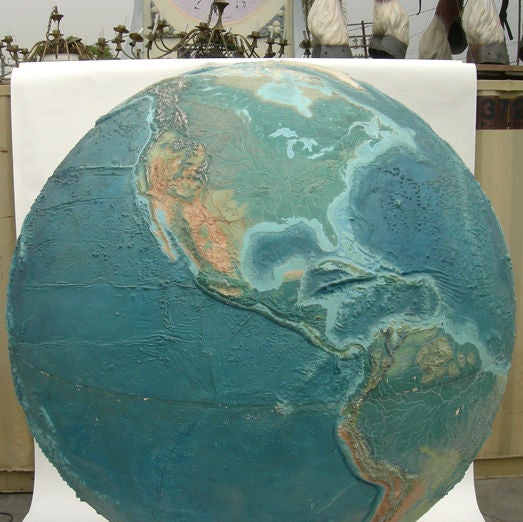 topographic globe