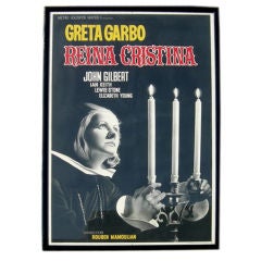 Greta Garbo "Queen Christina" Framed Movie Poster