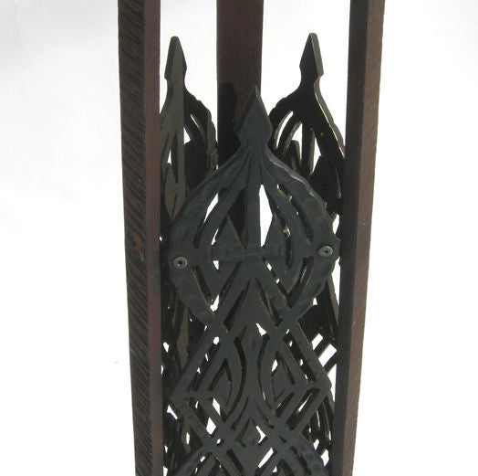 Mid-20th Century Art Deco Iron Plant Stands