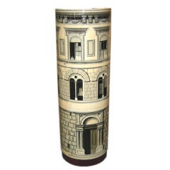 Trompe L'Oeil Lighted Cocktail Cabinet in the  Fornasetti Style