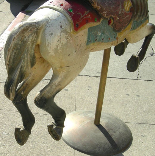 Carved Carousel Horse in Original Paint by Spillman 2