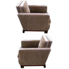 Pair of 1940's Normandie armchairs