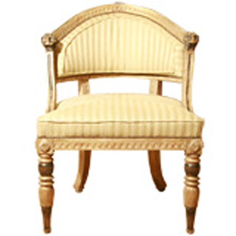 Antique Gustaviansk Neo ClassicalTub Chair