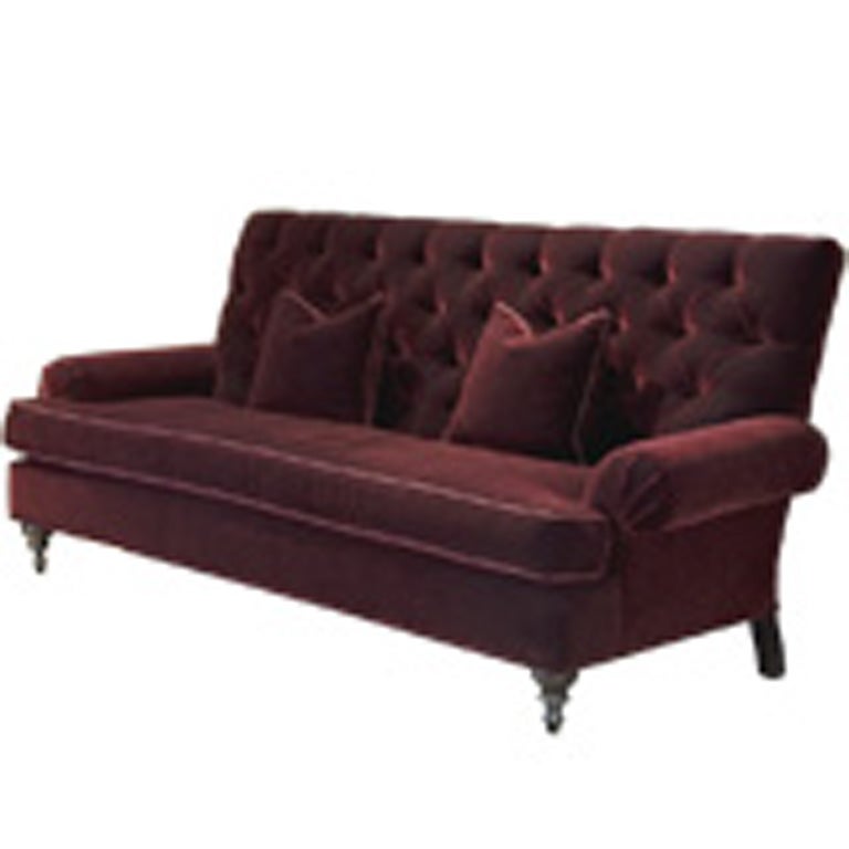 Used Charming Edwardian Style Tufted Sofa