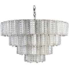 Used Cascading Crystal Chandelier