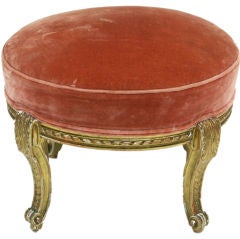 19th Century Gold Dore' French  Stool