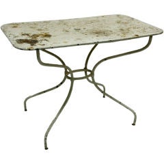 Early 1900s French Iron Bistro Table