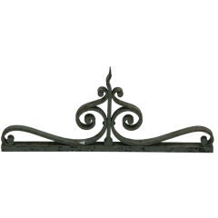 Antique Late 19th Century Handwrought French Iron Fragment