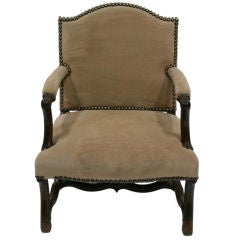 18th Century French " Os de Mouton" Arm Chair