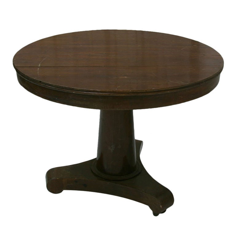 19th Century French Empire Pedestal Table