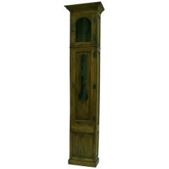 Antique Grandfather Clock Case French Poplar Wood Early 1900's