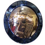 Vintage Round Deco Fisheye Mirror