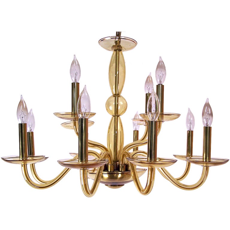 Italian Glass Chandelier