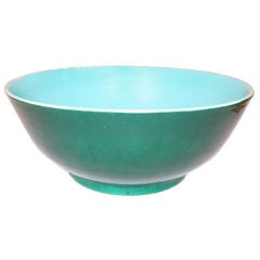 Lg. Unusually colored 19th cent. Chinese Export Punchbowl