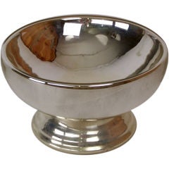 Antique Mercury Glass Footed Bowl
