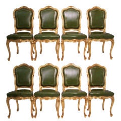 Set of 8 French Dining Chairs