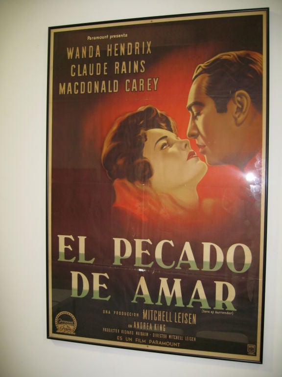 Original Movie Poster: Song of Surrender