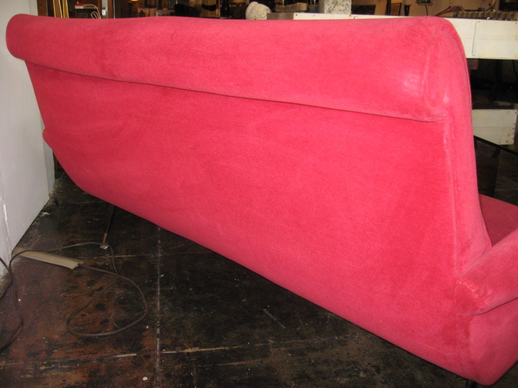 sofa  original upholstery , nice Cassina vintage color<br />
two launch chairs from the set available .