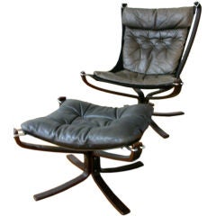 Falcon Chair & Ottoman By Sigurd Resell
